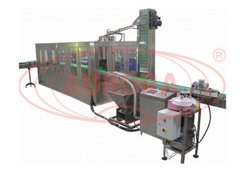 Integrated Line "Master" for Filling Alcohol Solutions, sealing and labeling, Explosion Proof Version