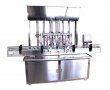 Straight Automatic 6-head Paste Filling Machine with Conveyor PLC Control 