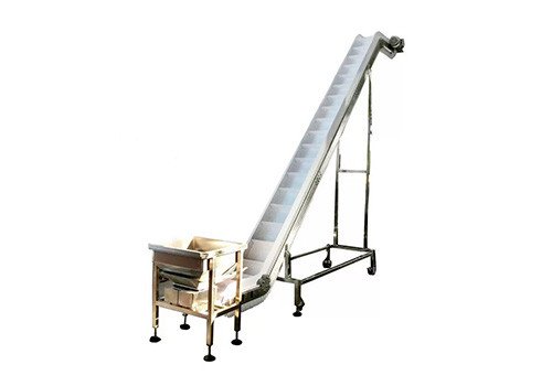 ZH-CQ1 High Capacity Granule PVC PU Belt Incline Conveyor with Hopper