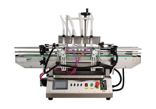 Автоматическая настольная 4-головочная машина HZPK TFM-120Y для розлива жидкостей