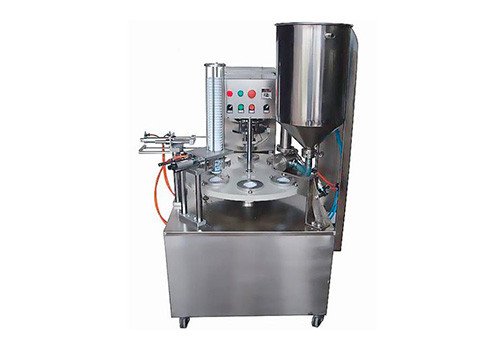 Semi-Auto Automatic Rotary Cup Filling And Sealing Machine MZH-RF