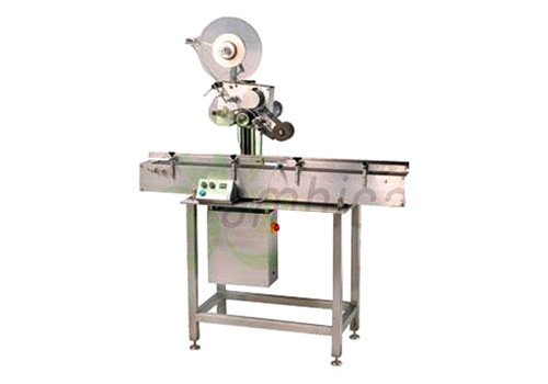Automatic Self-Adhesive Labeling Machine to Apply Labels on Top of Objects AHL -100TSA