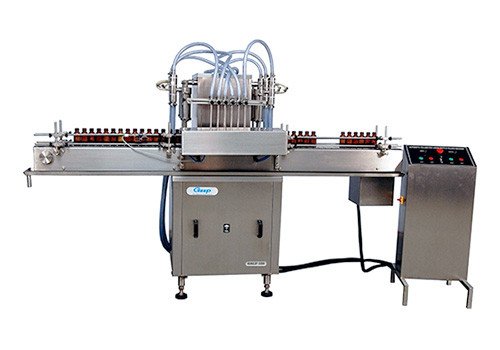 Автоматическая многоголовочная волюметрическая разливочная машина GALF-100V, 150V, 200V для наполнения флаконов