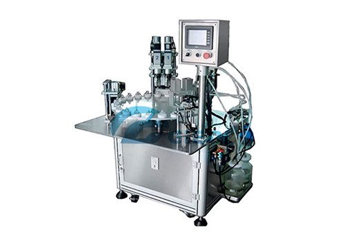 JNF Semi-auto Rotary Type Vacuum Perfume & Nail Polish Filling Machine 