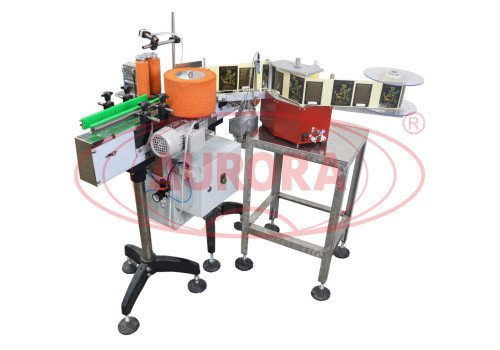 Automatic Labelling Line for Double-Sided Labeling on round containers AE-5