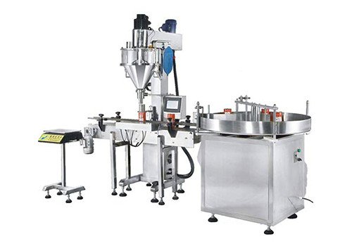 Automatic Bottle Powder Filling Capping Machine 