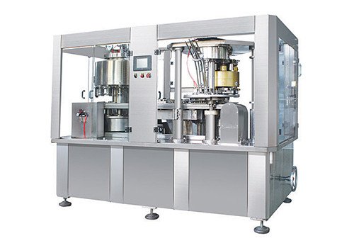 GCF18-4 Juice Can Filling Sealing 2 In 1 Machine