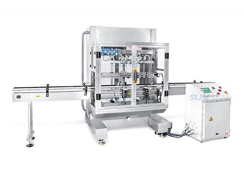 Automatic ATEX Mineral Spirits Paint Thinners Flammable Chemical Liquid Solvent Gravity Filling Machine