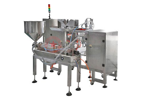 Mini Automatic Liquid Doypack Stand up Pouch Filling Sealing Machine YLM-PM2S-GS300D