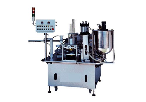 Автоматическая роторная машина GL-122502A для наполнения и укупорки стаканчиков