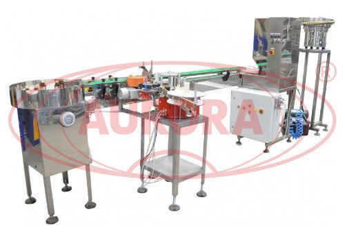 Automatic Filling, Sealing and Labeling line “Master” for Foodstuffs and Cosmetics