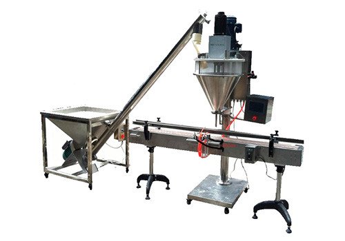 Автоматическая линия розлива порошка в бутылки/банки KYB-F5