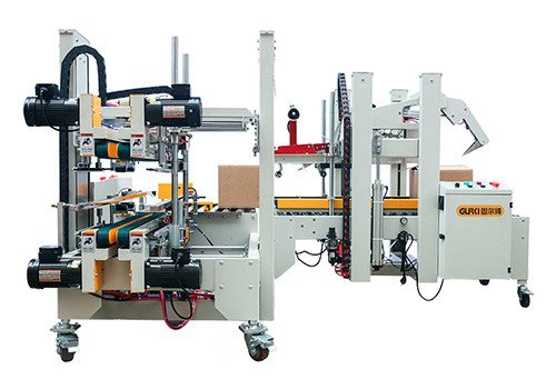 GPI-50+GPH-50 Automatic Flaps Folding Carton Sealer with Corner and Side Carton Sealer