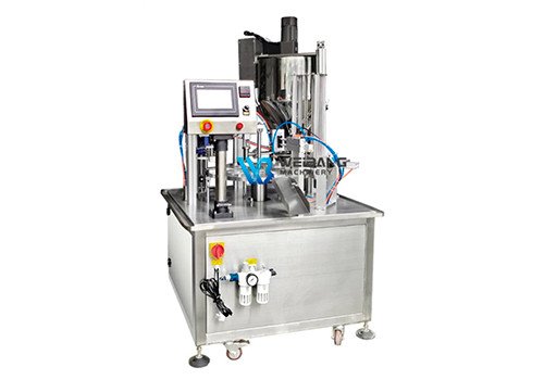 Automatic Rotary K Cup Sauce Paste Honey Spoon Filling Sealing Packing Machine