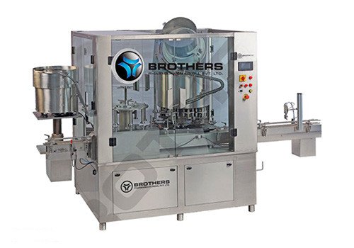 Automatic Rotary Monoblock 8x8 Bottle Plugging & Capping Machine CAPSEAL-120MB