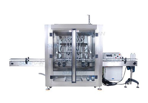 Automatic Explosion Proof Hand Sanitizer Alcohol Chemical Liquid Paste Jerry Cans Filling Machine