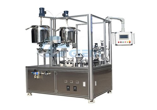 JRM Semi-Auto Rotary Mascara/Lip gloss Filling and Capping Machine 