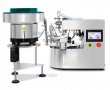 Automatic Gear Pump Rotary Standup Spout Pouch Liquid Filling Capping Machine With Vibratory Bowl Sorter