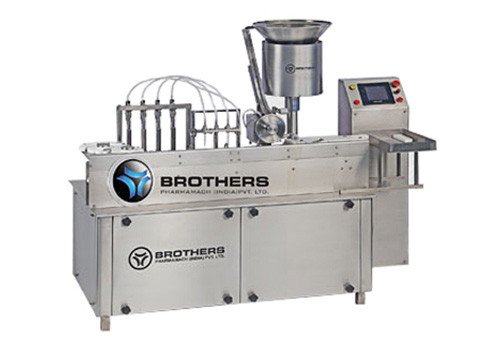 Injectable Volumetric Liquid Vial Filling & Rubber Stoppering Machine LIQFILL-100IR