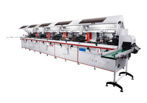 AP-100 1 to 6 Color Automatic UV Bottle Screen Printing Machine