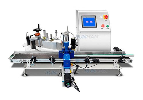 SH-ETB150 Automatic Desktop Full Electric Self-adhesive Sticker Plastic Glass Round Bottle Jar Labeling Machine