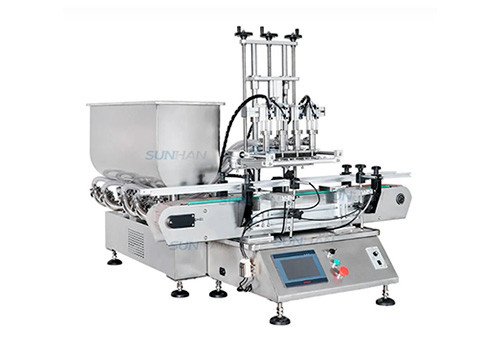 Automatic Pepper 4 Heads Honey Filler Hot Sauce Bottled Ketchup Mayonnaise Piston Pump Filling Machine