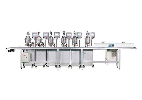 TL-5L-6S-1A Six Colors Ceramic Valve Servo Single Nozzle Hot Filling Machine