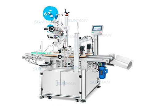 SH-TB831F Automatic Plastic Food Box Takeout Containers Industry Trays Four Sides Tamper Evident Labeling Machine