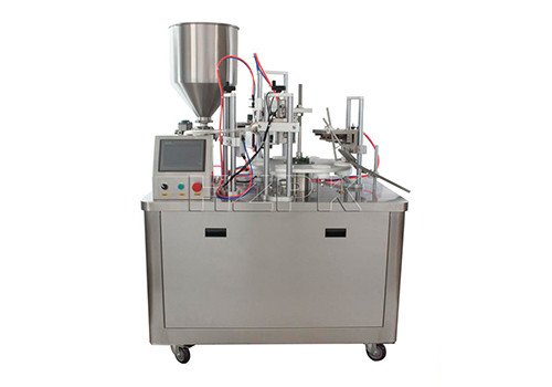 Полуавтоматическая машина HZNF-30A для наполнения и запечатывания пластиковых тюбиков ультразвуком