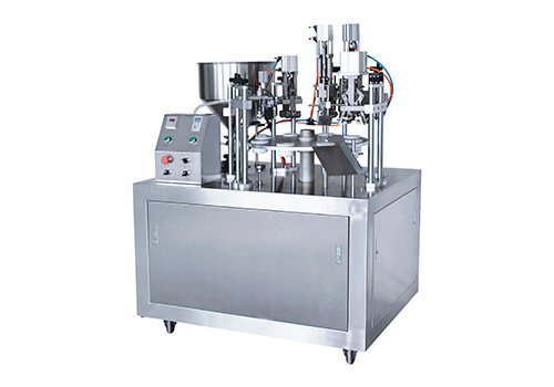 Полуавтоматическая машина HZNF-30B для наполнения и запечатывания металлических тюбиков