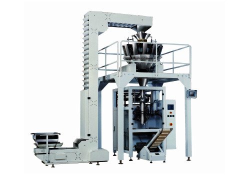 GS-WZP Full Line Auto 10/14 Heads Weighing Packaging With Z Type Conveyor For Chips