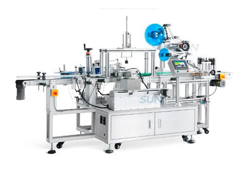 SH-TB822X Automatic Square Bottle Wrap-around Top Side Label Sticker Labeling Machine