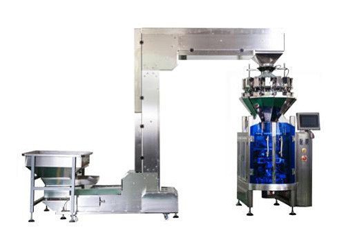GS-WZ Fully Auto 10/14 Heads Weighing With Z Type Conveyor For Chips
