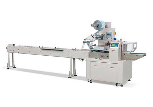 Tray Less Biscuit Horizontal Flow Wrapper Packaging Machine ZP-500W