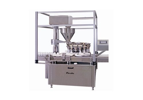 Автоматическая ротационная вакуумная машина для розлива сухих сиропов PAPF-120