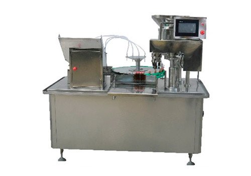 Автоматическая машина YB-K4 / YB-K12 для розлива и укупорки жидкостей для перорального применения/ лабораторных реагентов