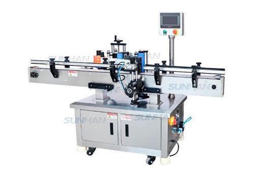 SH-TB260R Automatic Self-adhesive Sticker Shampoo Perfume Plastic Round Bottle Tin Can Jar Labeling Machine