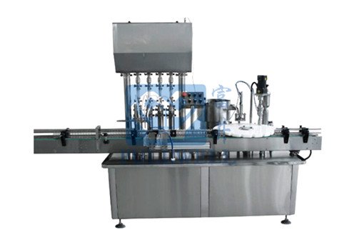Автоматическая машина для розлива и ротационная укупорочная машина CE-1000L/GC-4 + CE-1/XGJ