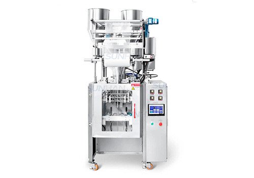 Automatic Popcorn Kit Butter Sachet Granule Paste Filling Sealing Packing Machine With Mixer and Heater