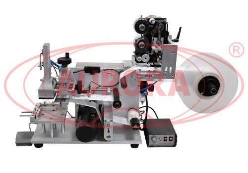 Semi-Automatic Labeling Machine for Flat Surfaces AE-4M with Dater
