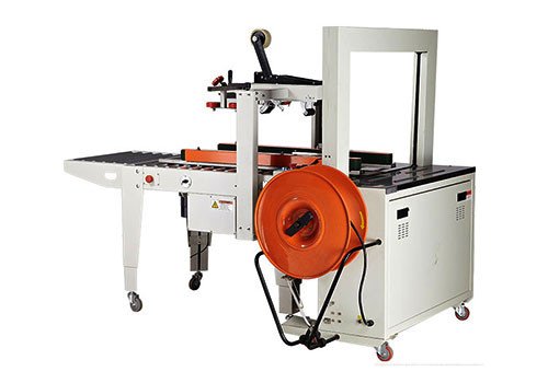 Автомат для запечатывания и стяжки ремнями JBKF-5050