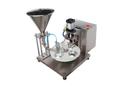 Полуавтоматическая ротационная машина для розлива йогурта SN-1