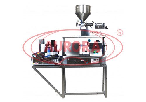 Semi-Automatic Mini Bottling, Capping and Labeling Line for Plastic and Laminated Tubes