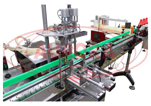 Semi-Automatic Line for Filling, Capping and Labeling Ketchup MASTER-FOOD