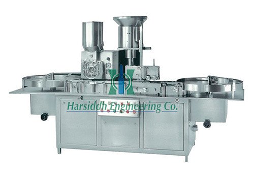 Dry Powder Injection Bottle with Rubber Capping Machine (Single Wheel) HPF-120