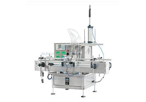Automatic 4 Heads Essential Oil Liquid Soap Care Solution Foamy Liquid Filling Machine with Diving Nozzle