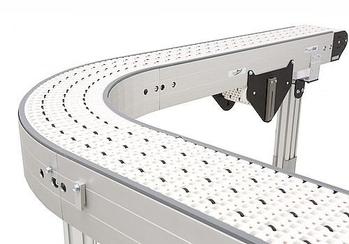3200 Series Modular Belt Curved Flat Conveyors