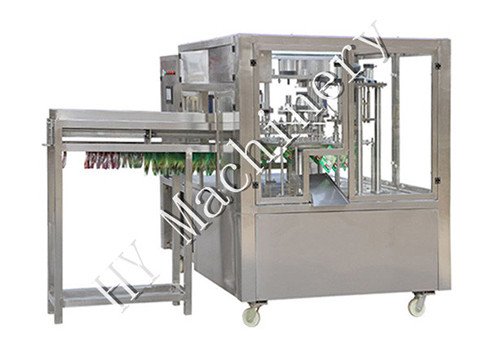 HYRFC-4A Spout Pouch 4 Working Station Automatic Filling Capping Machine